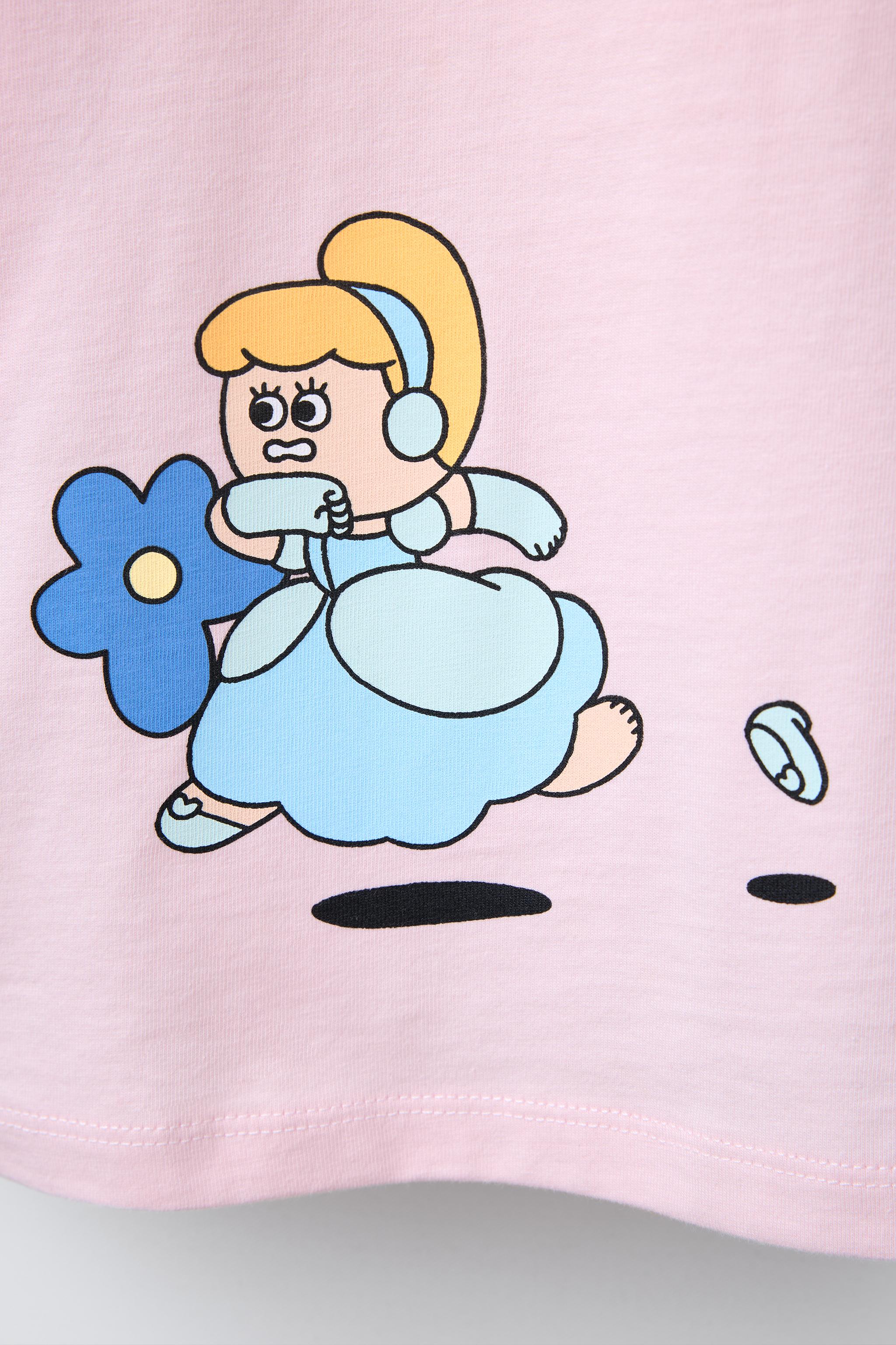 T-SHIRT IMPRIMÉ CENDRILLON PRINCESSES © DISNEY